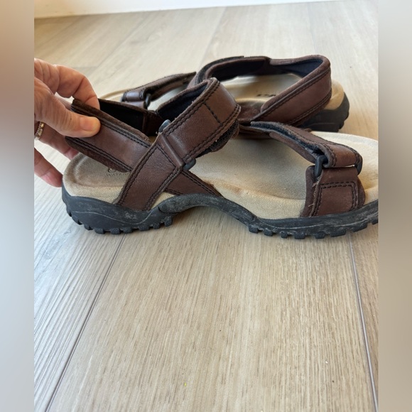 Teva Waterproof Leather Hiking Sandals Brown #6591 Men’s 8 EUC - Picture 10 of 14